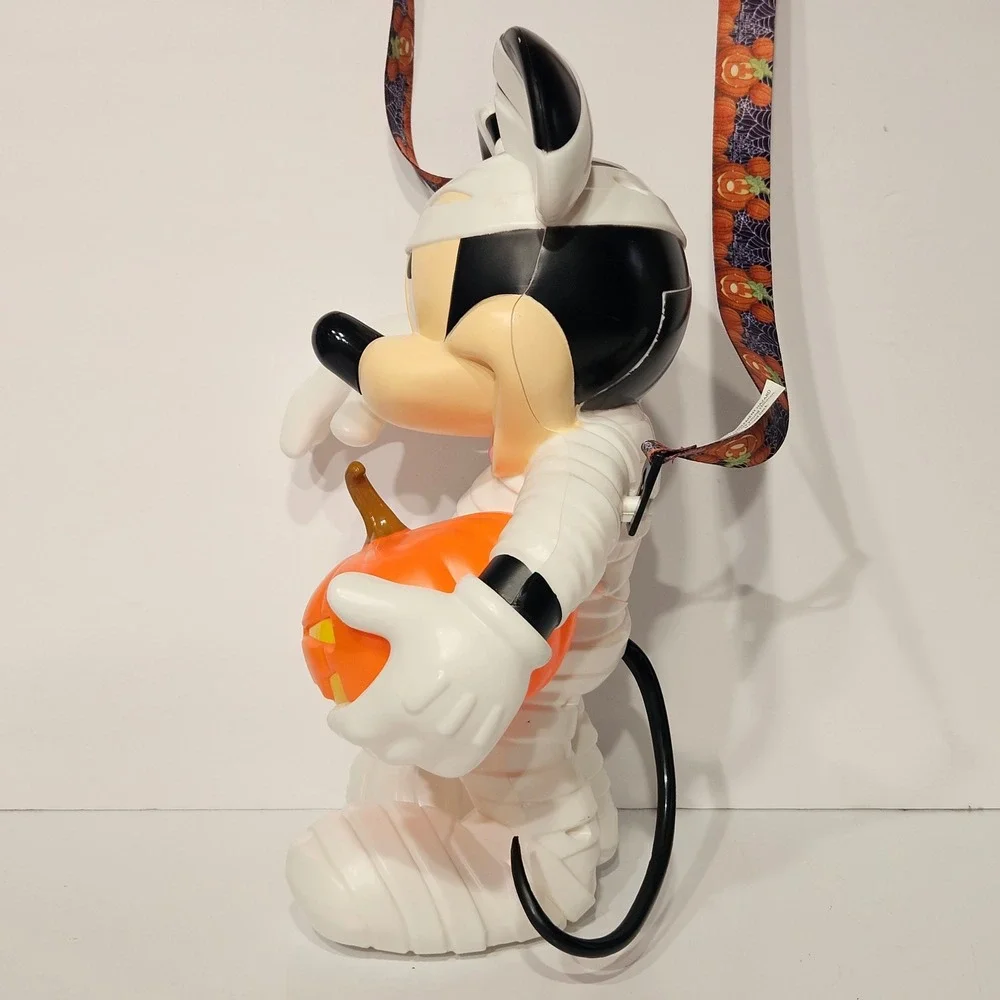 Disney Popcorn Bucket Mickey Mouse Mummy White Halloween Pumpkin Lanyard 2023